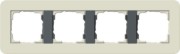 Abdeckrahmen 4fach Sand/Anthrazit 0214427 