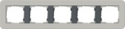 Abdeckrahmen 5fach Grau/Anthrazit 0215422 