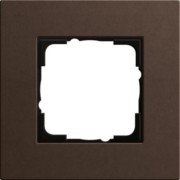 Abdeckrahmen 1fach dunkelbraun 0211223 