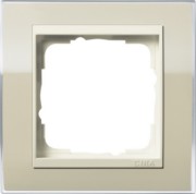 Abdeckrahmen 1fach klar sand 0211771 