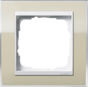 Abdeckrahmen 1fach klar sand 0211773 
