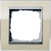 Abdeckrahmen 1fach klar sand 0211776 