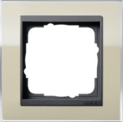 Abdeckrahmen 1fach klar sand 0211778 