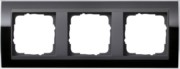 Abdeckrahmen 3fach klar schwarz 0213738 