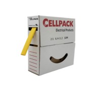 Schrumpfschlauch in Abrollbox 10m SB/6.4-3.2/gelb/10m 