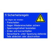 GS 5 Sicherheitsregeln Gr. 200x120x1 182746 