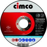 Korund-Trennscheibe Inox D=125mm 208912 