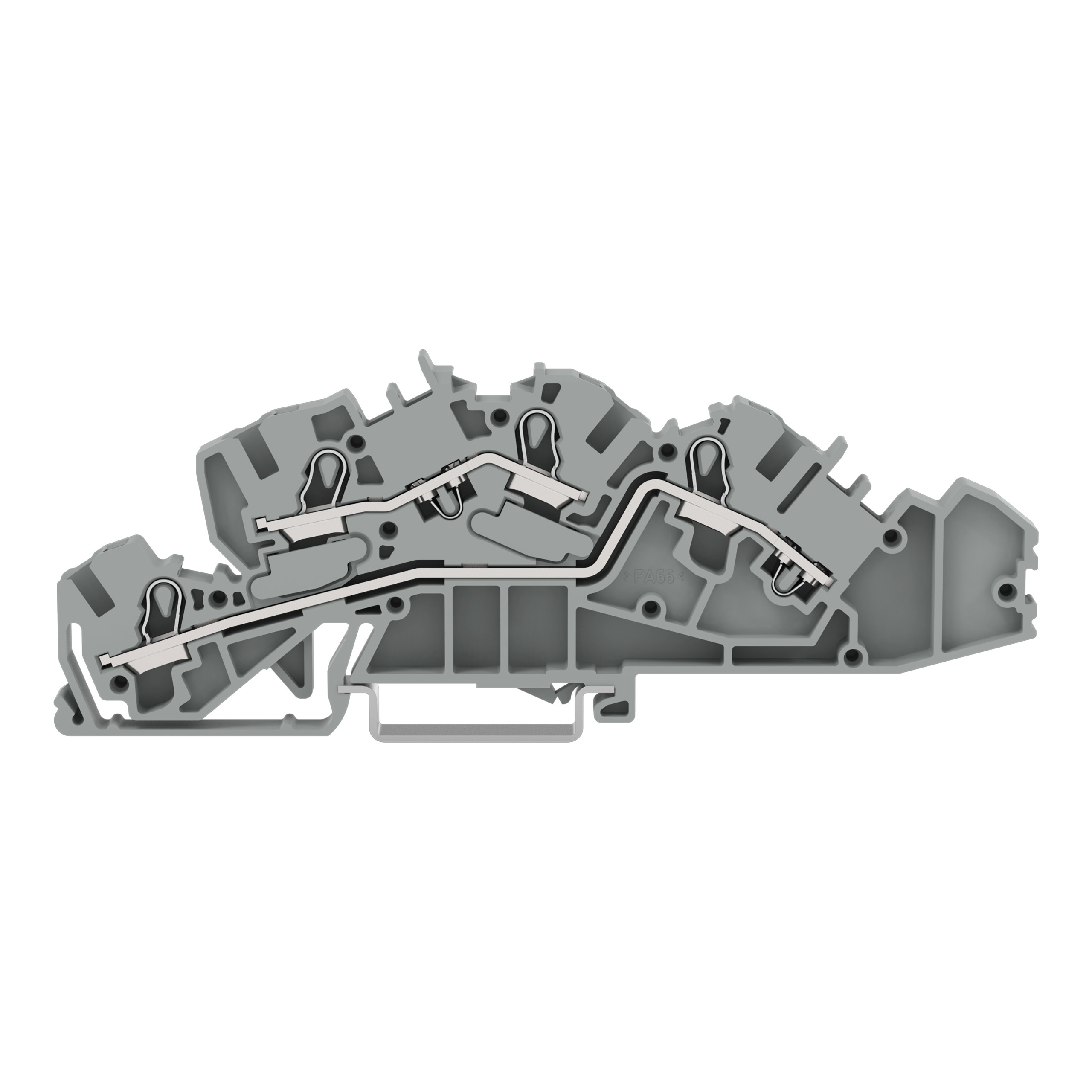 Installations-Etagenklemme L/L 4/6qmm grau 2005-7642 