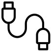 Icon zeigt Stecker als Symbol für Anschlussservice