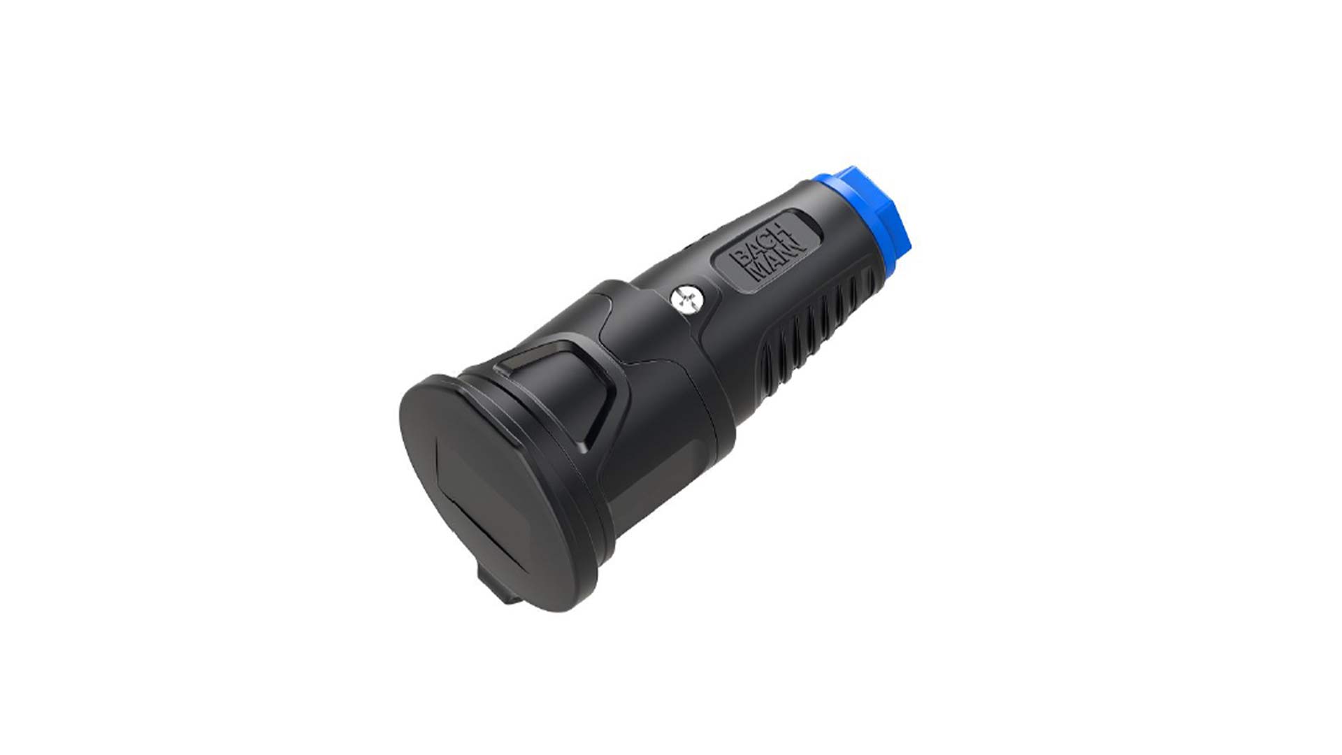 Schutzkontaktkupplung mit Deckelband Vollgummi CEE7/3 BM0017346