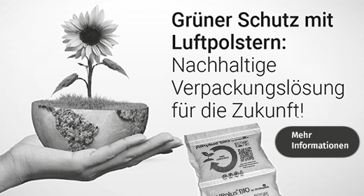 Grüner Schutz mit Luftpolster