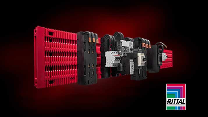 Das Banner zeigt Produkte des Herstellers Rittal